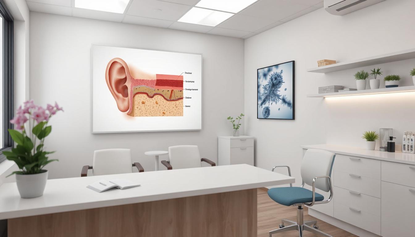 Correct placement of a pimple patch on facial acne