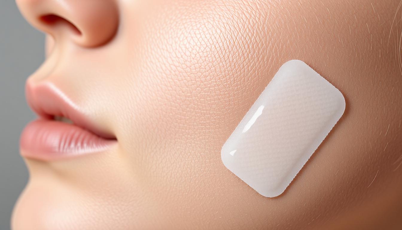 Applying warm compress to reduce an ear pimple overnight
