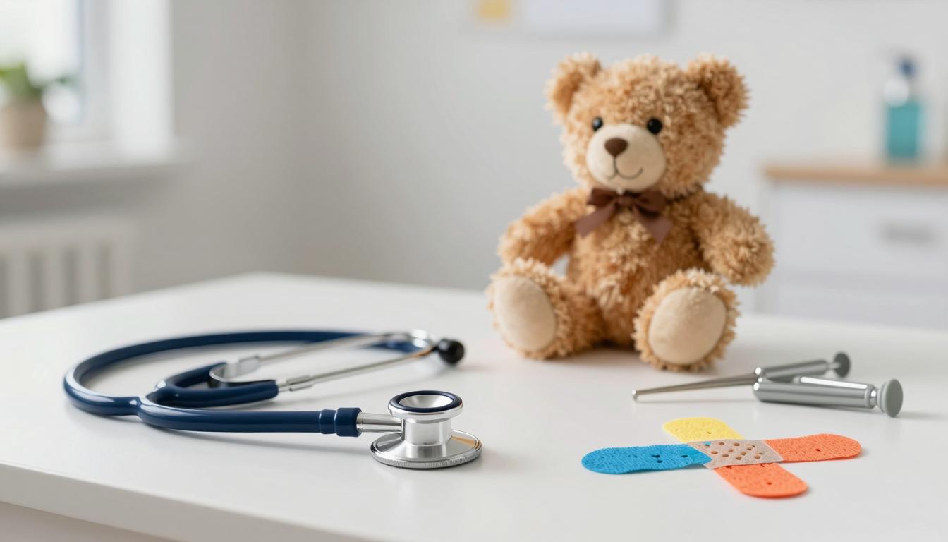 Pharmacist providing pediatric medication guidance at Grant Pharmacy